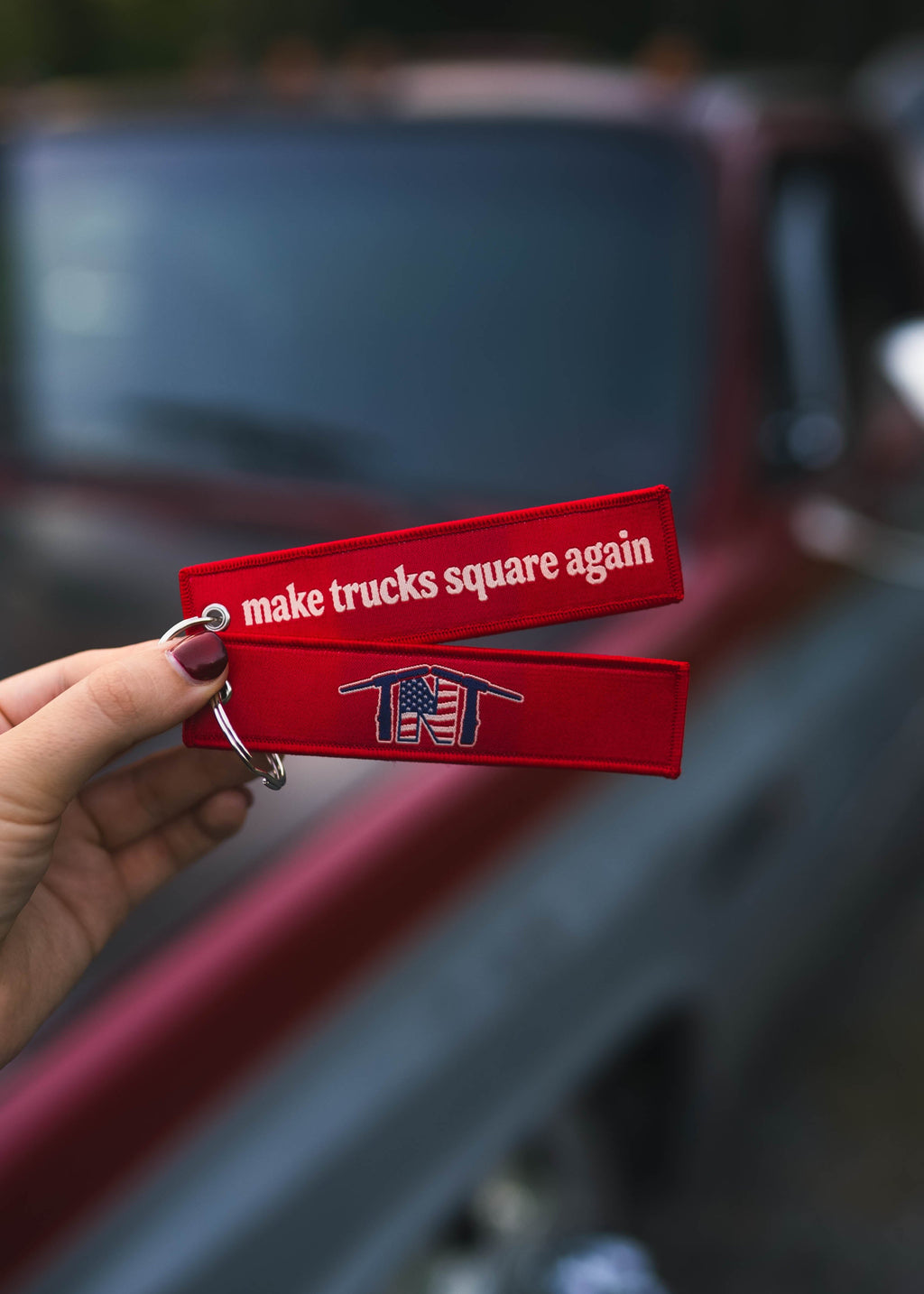 Make Trucks Square Again Keychain