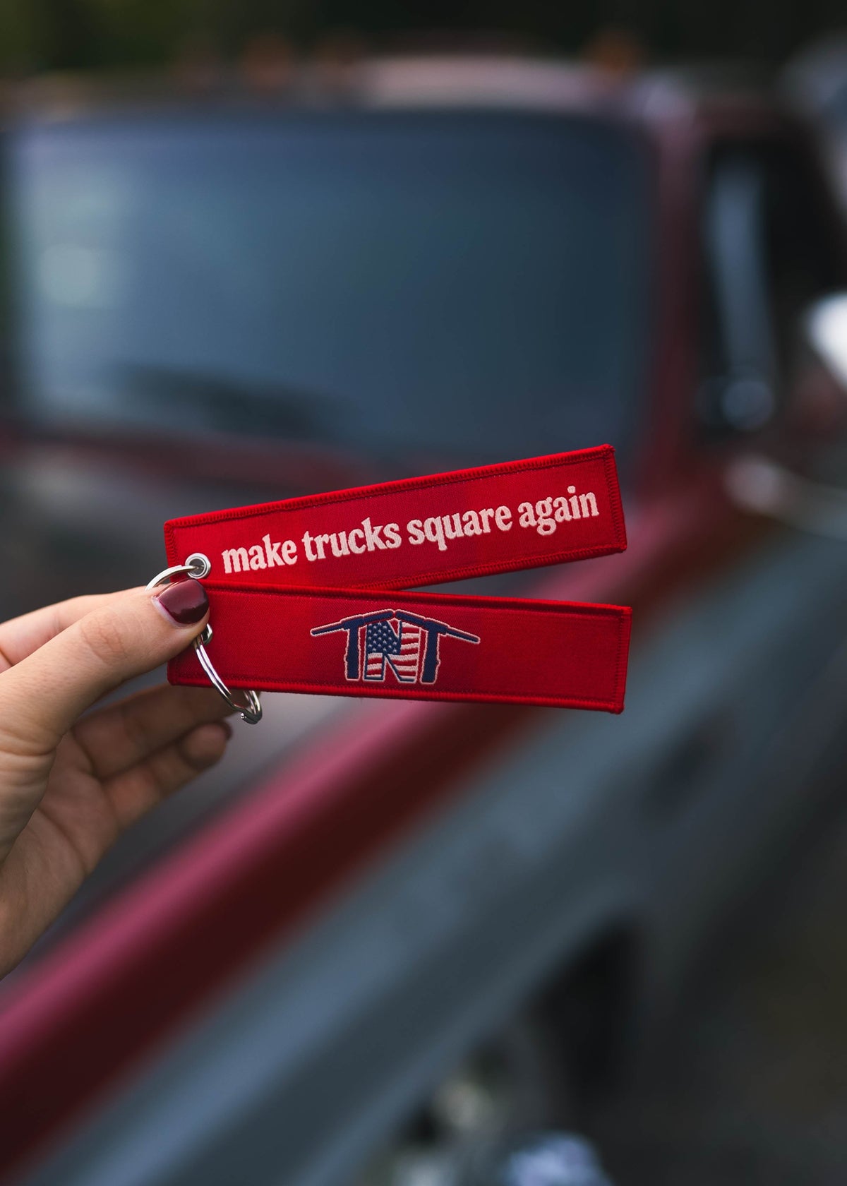 Make Trucks Square Again Keychain