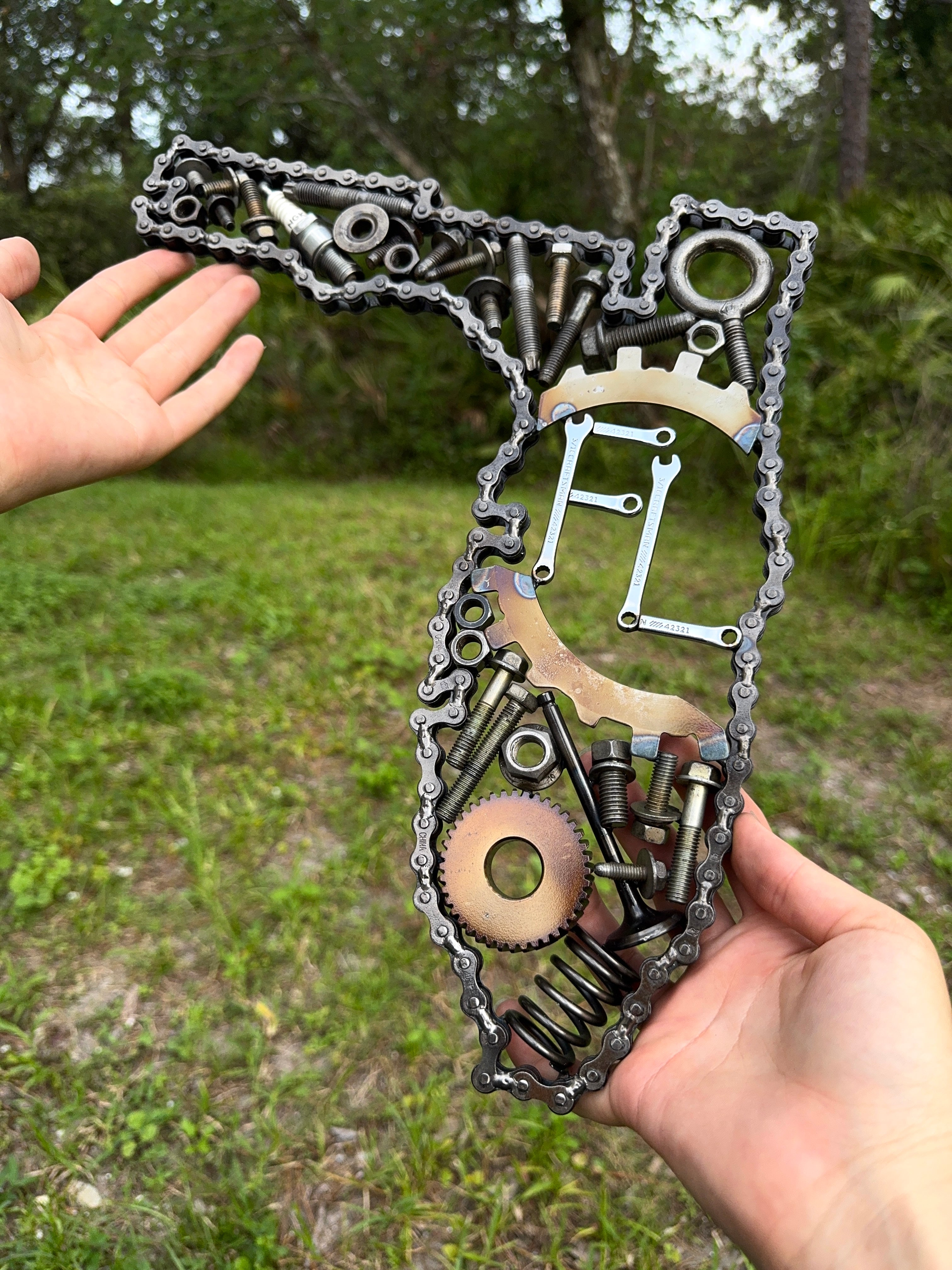 Florida Spare Parts Metal Wall Art – Unique Car Decor – Torque and